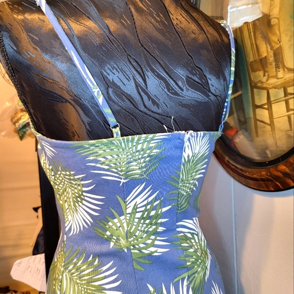 NWT Urban Outfitters XS Sundress Palm Leaf mini dress - Picture 6 of 14